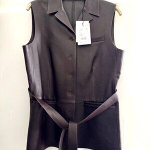 NWT Gorgeous Theory Genuine Lamb Leather Vest